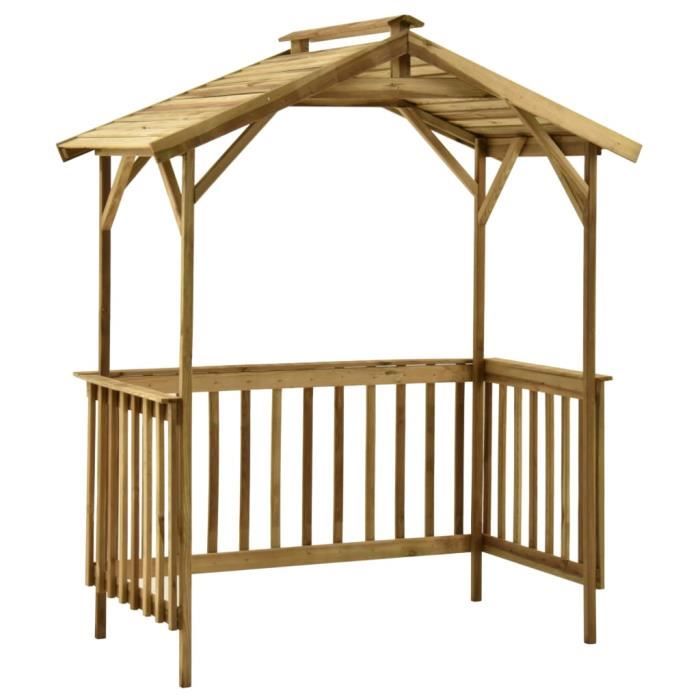 Abri de barbecue - Omabeta -Industriel - Bois de pin imprégné - 1635x93x210 cm 7405148116140