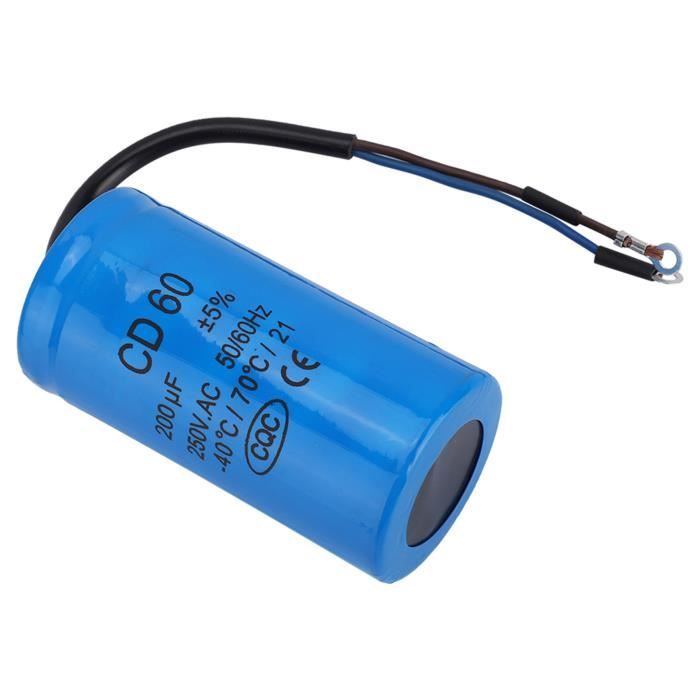 Condensateur Démarrage Moteur Monophasé Condensateur CD60 400uF 450V – Lot De 2 – Pour Démarrage Moteur Monophasé (compresseur, Climatiseur, Etc
