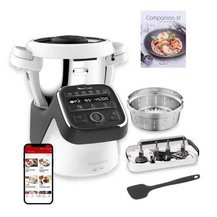 MOULINEX HF80C800 Companion XL - Robot cuiseur multifonction - Capacité ...