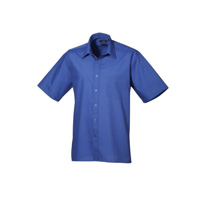 Chemise Manches Courtes Imprimé Fantaisie Bleu Iron And Resin Homme