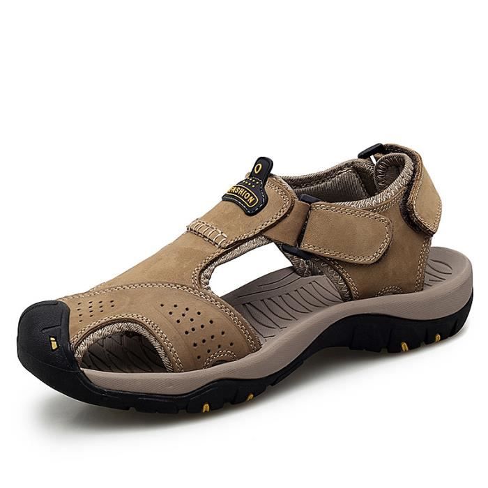 Sandales De Sport Homme Bout Fermé - Confort Max, Maille Respirante, Semelle Antidérapante - Idéales Rando, Trek, Quotidien