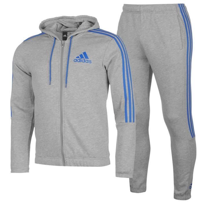 survetement adidas gris et noir