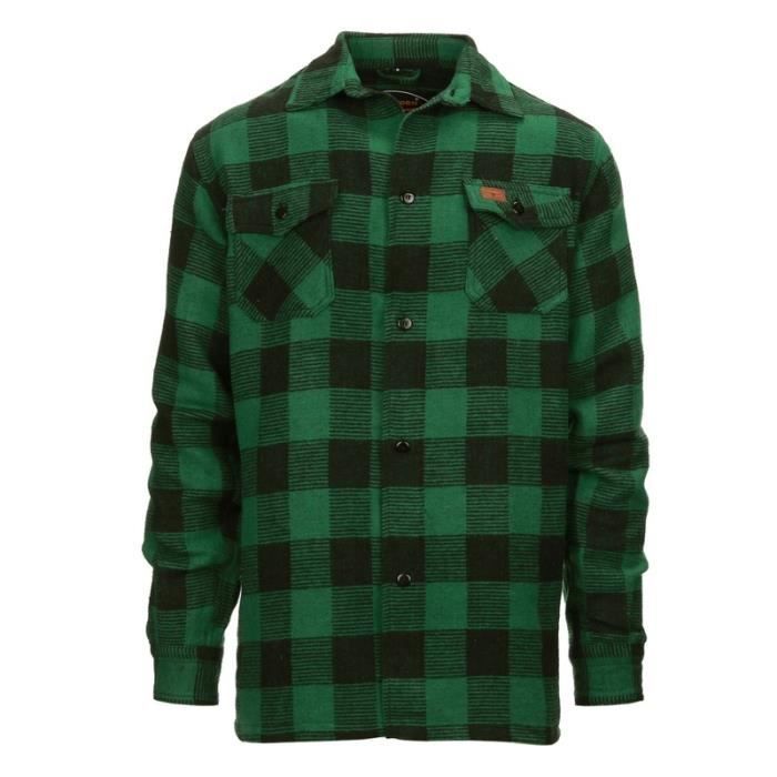 Chemise bucheron verte clearance