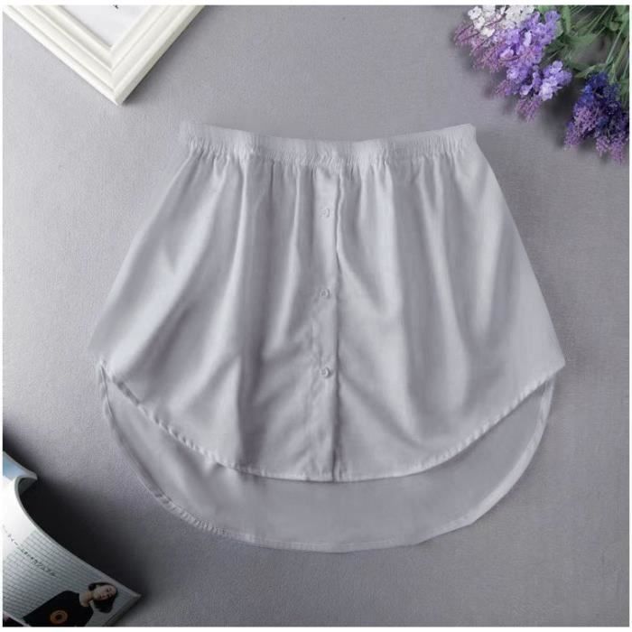 Veste Chemise Femme Kit Extensions De Chemise Fausse Jupe à