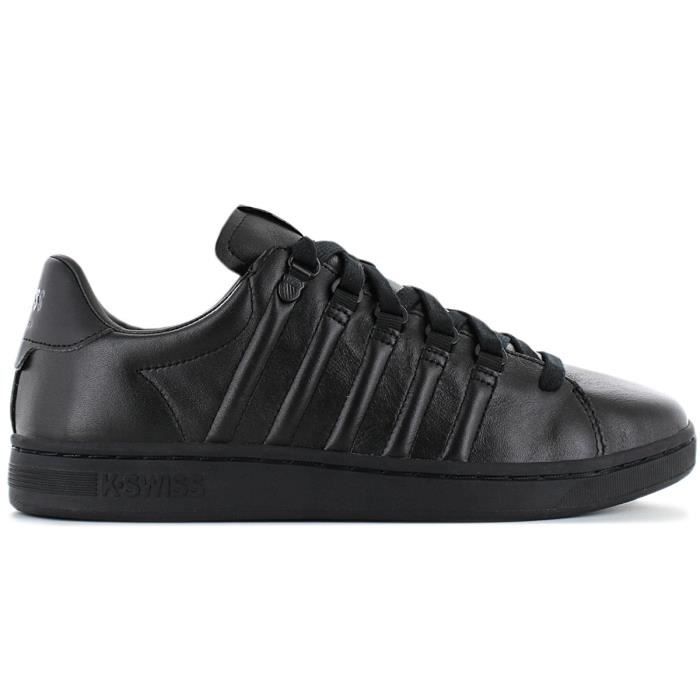 K-SWISS K-Swiss Lozan Leather 2 II - Triple Black - Hommes Sneakers Baskets Chaussures Cuir Noir 07943-904-M