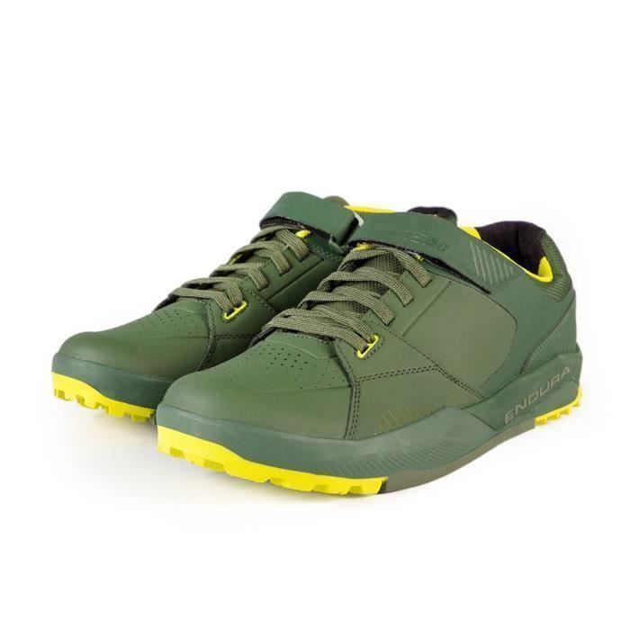 Chaussures VTT Homme - Endura - MT500 Burner Flat Shoe - Vert - Montagne - Respirant Chaussures VTT Homme - Endura - MT500 Burner Flat Shoe - Vert - Montagne - Respirant