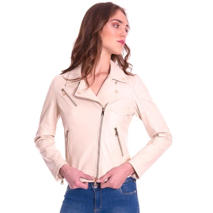 veste bi matière femme