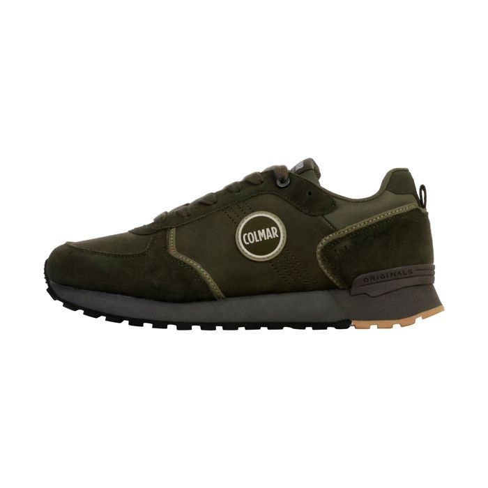 Colmar Basket Cuir Colmar Travis Boost - Vert Militaire-Vert Warm