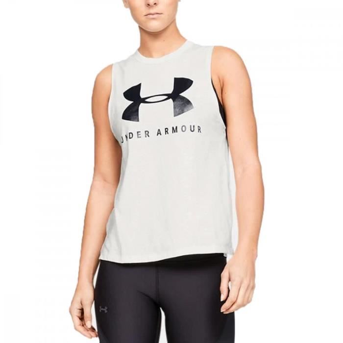 Débardeur Blanc Femme Under Armour