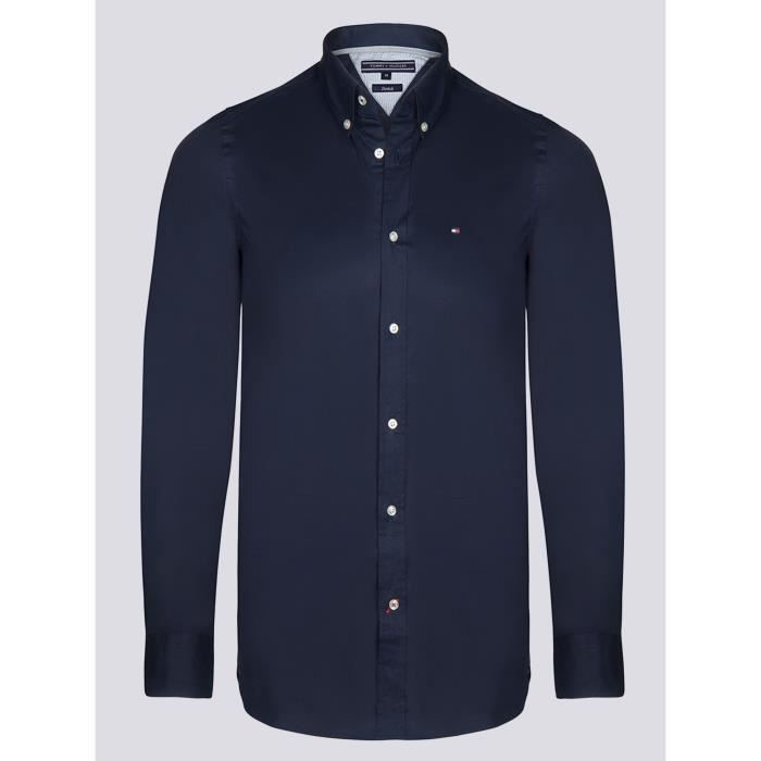 Tommy Hilfiger Homme Chemise Bleu Marine Slim Fit Bleu marine