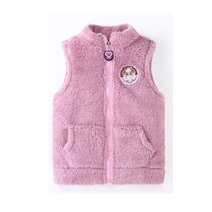 LAUSONS Enfant Gilet à Capuche Hiver Garçon Fille Veste sans