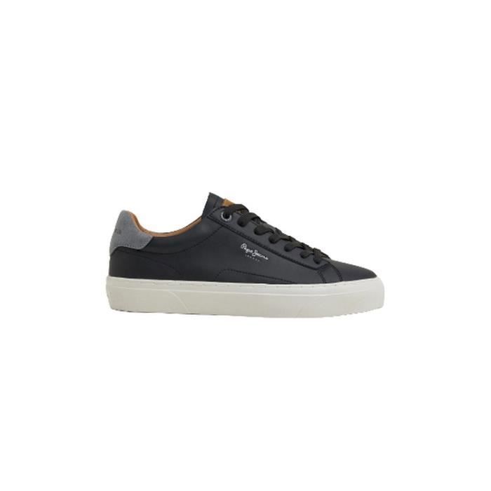 Pepe Jeans Baskets PEPE JEANS YOGI ORIGIN - PEPE JEANS - Noir - Adulte - Plat - Cuir