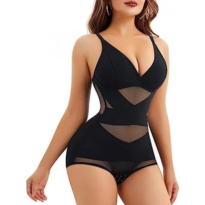 Bafully Body Sculptant Femme - Gaine Ventre Plat Invisible Amincissante Avec Soutien-Gorge Intégré, Bretelles Réglables