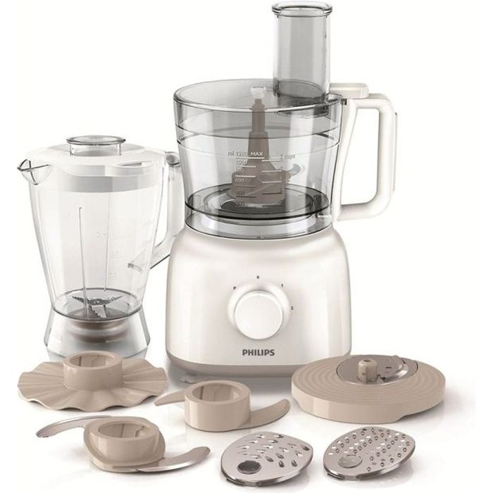philips hr7628 00 robot de cuisine multifonction daily collection 650w blanc cdiscount electromenager