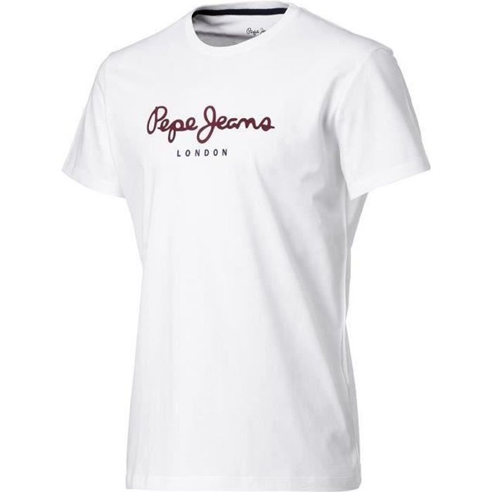 T-Shirt Pepe Jeans Homme blanc