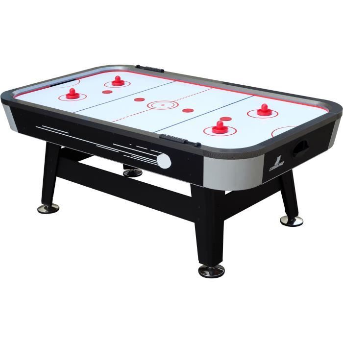Cougar Air Hockey de Table Super Scoop 7ft pour l'intérieur | Accessoires inclus | Table jeu Adulte & Enfant
