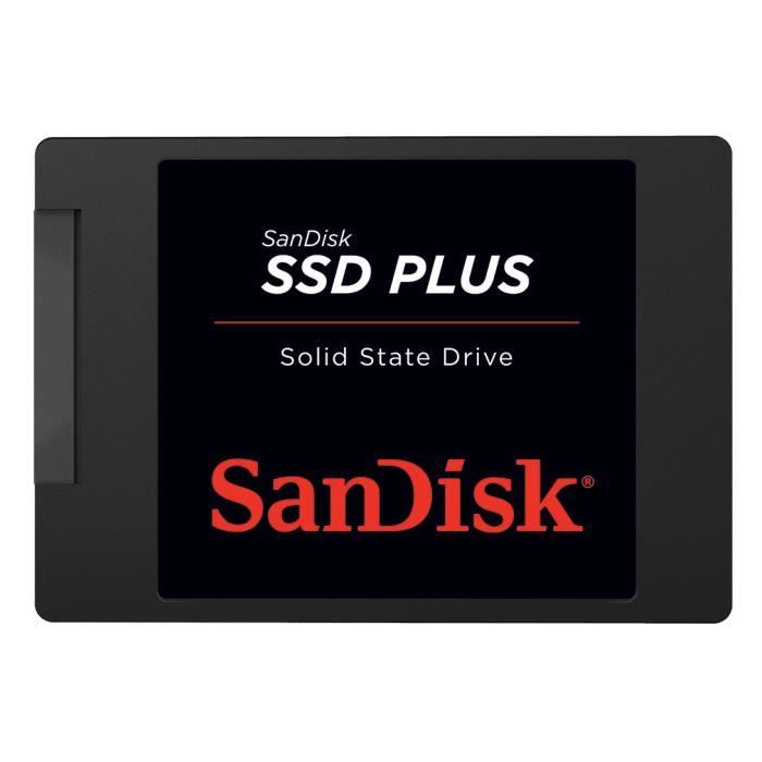 Vente Disque SSD Sandisk SSD Plus 480GB, 480 Go, Série ATA III, 535 Mo-s, 6 Gbit-s pas cher