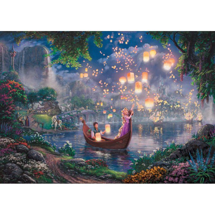 Puzzle 1000 pièces - SCHMIDT SPIELE - Thomas Kinkade Studios - Disney Raiponce - 1000 pcs