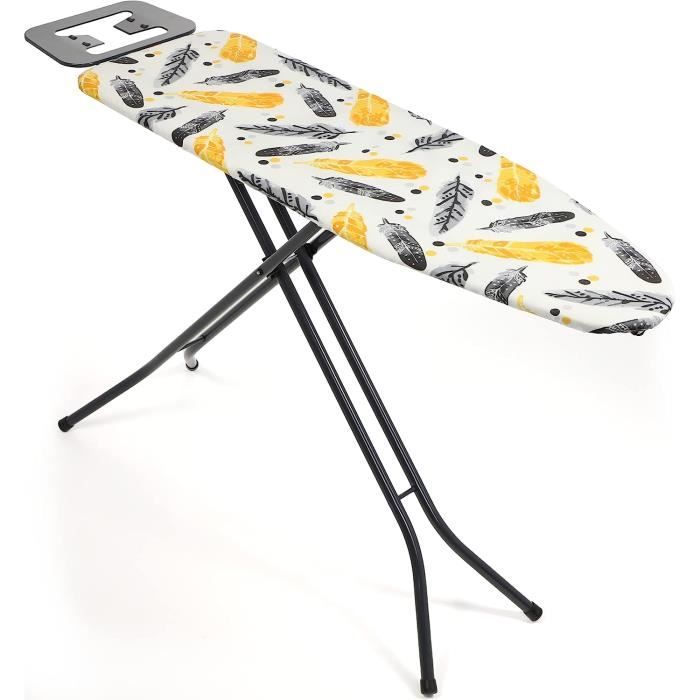 Table à Repasser Pliable KADAX 120x38cm - Housse Coton, Pieds Ajustables, Rangement Facile