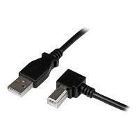 STARTECH Câble USB 2.0 Type A vers USB Type B Coudé à gauche Mâle / Mâle - 2 m - Noir