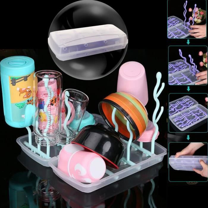 Bébé Détachable Biberon Support De Séchage Bébé Bo... - Grandado