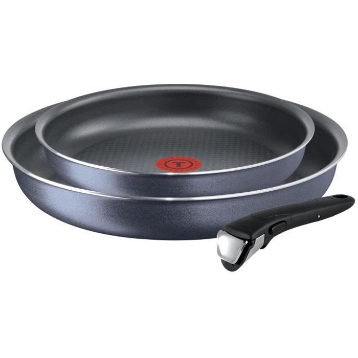 Lot De 2 Sets De 4 Protèges Poêle Tefal Ingenio - Diamètre 38cm - Rouge