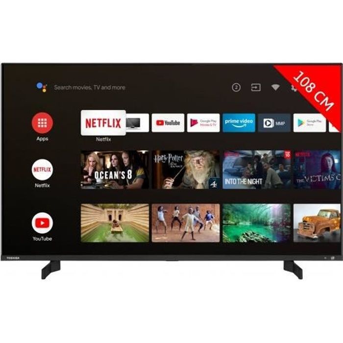 TOSHIBA TV LED 4K 108 cm 43QA5D63DG