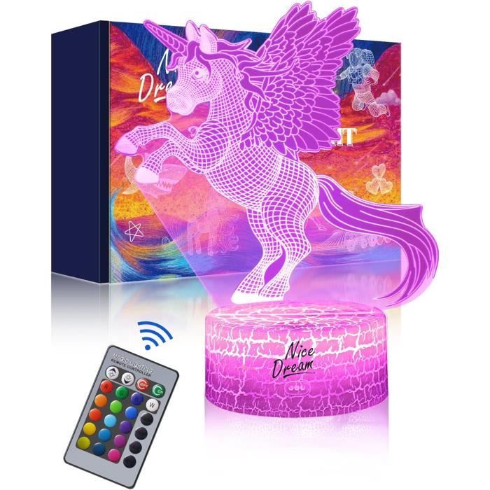 Kit Terrarium Magique Plunack Avec Licorne | Veilleuse LED Télécommande | Cadeau Fille 3-7 Ans | Jardin Lumineux