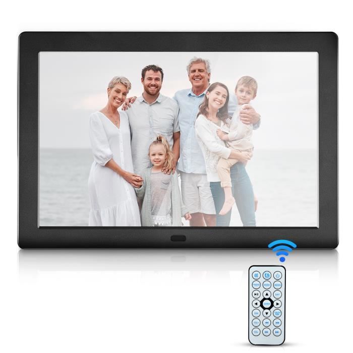 Grand Cadre Photo Numérique 19 Pouces HD Multifonction - Album Électronique Avec Télécommande Pour Famille Et Amis