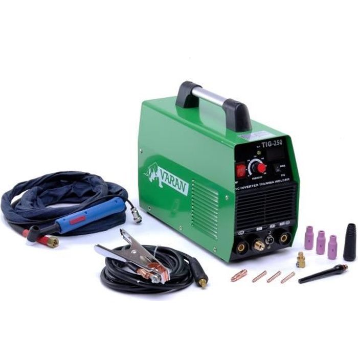 Tungst/ène elect MMA argon Poste /à souder MMA TIG LIFT Mikrotig 170 Cagoule LCD Torche TIG /à valve D/étendeur
