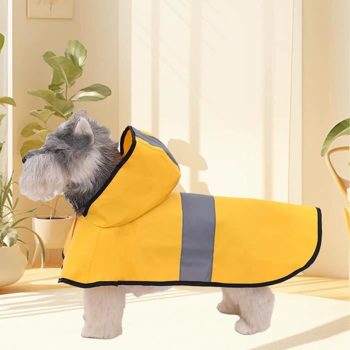 Meilleurs prix pour Imperméable pour chien - VGEBY - Jaune - Grande taille - Bande réfléchissante