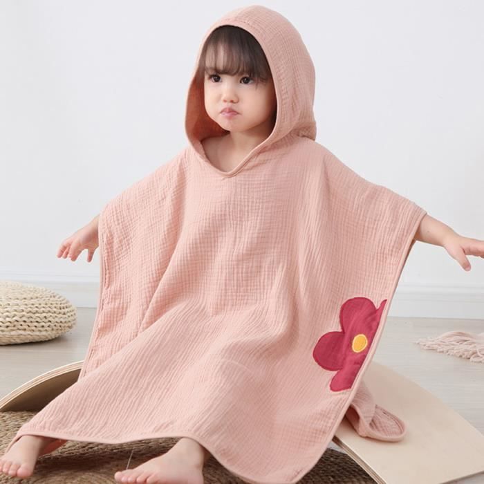Chickwin Poncho Serviette De Plage à Capuche - Serviette Poncho Océan Poisson Séchage Rapide Adulte Enfant