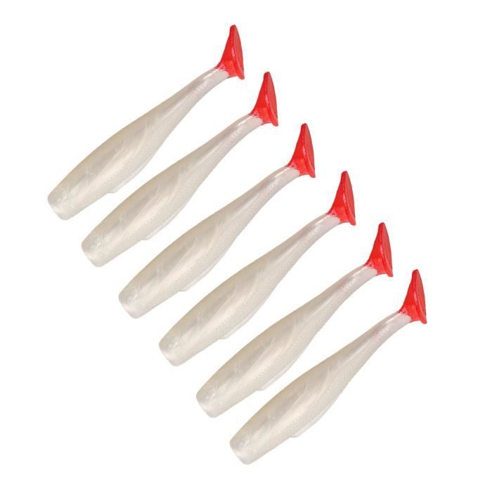 6 pièces flottant T queue appât souple 8cm 5g gros insecte leurre bar