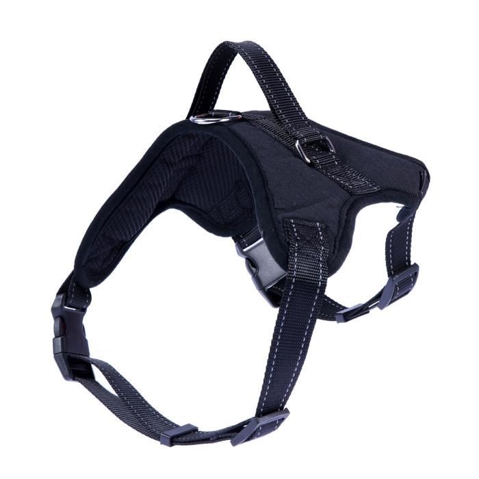 Militaria 1er Empire Harnais De Poitrine Monobloc Diplomate Noir Anatomique Pour Chien - Luxe, Sans Marque, Neuf Insigne Brevet Parachutiste