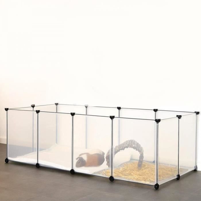 Enclos pour Animaux - XJING - Petit chien/lapin - Intérieur - Plastique - 145*74*47cm