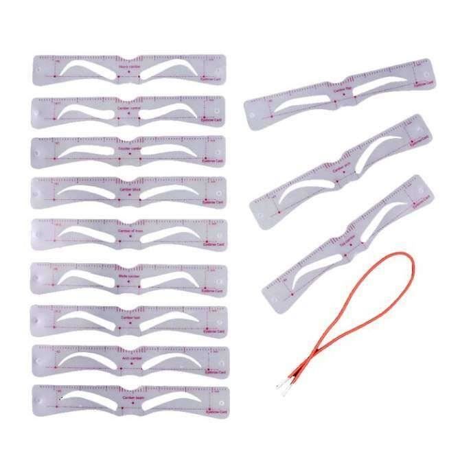Règles à Sourcils Réutilisables En Inox – Lot De 3 Guides De Maquillage Pour Microblading Et Mise En Forme Précise
