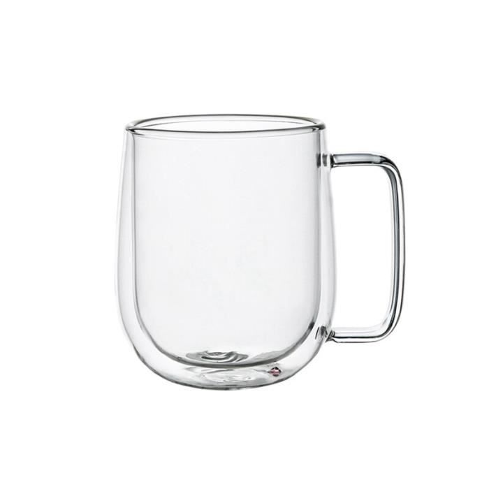 Tasse à Bière Ou Thé Isotherme Chiatai – Verre Double Paroi Borosilicate – 250/350/450/550ml (choisir Capacité)