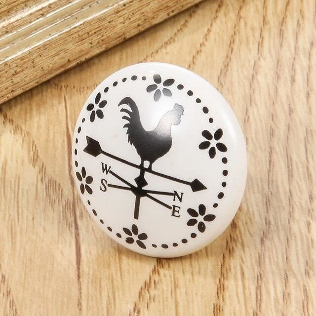 4 Pièces/Ensemble) Boutons De Porte En Céramique Boutons De Poignée De