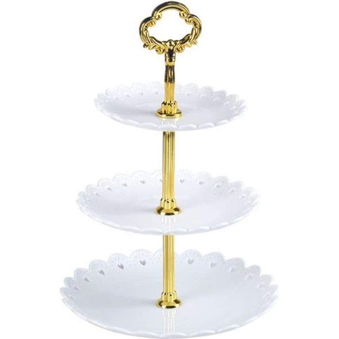 Assiette A Gateau De Mariage Support A Gateau Support A Assiette A Bonbons Blanc Cdiscount Maison