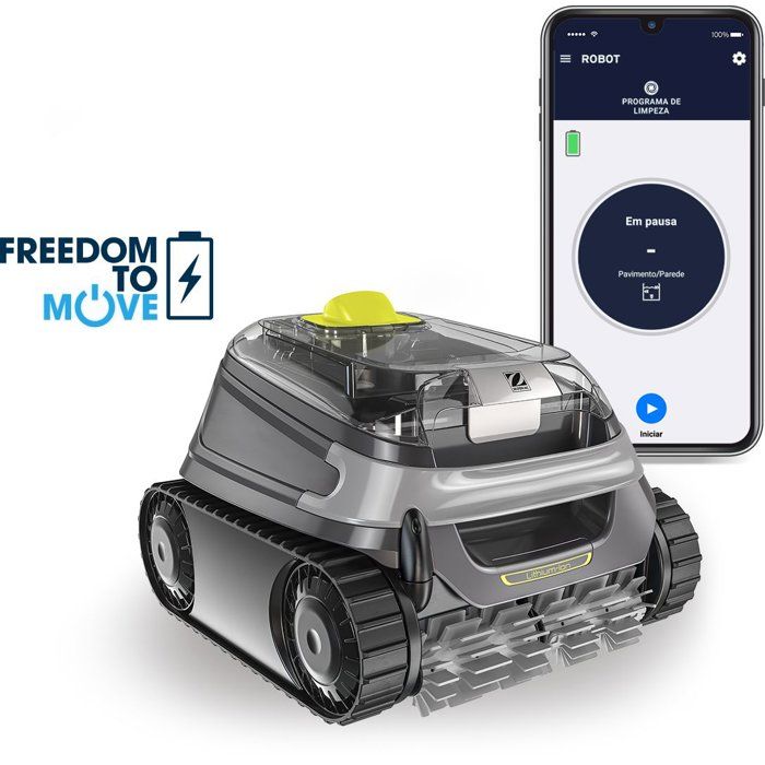 Robot de piscine - ZODIAC - CNX-Li 5220 iQ - Fond et parois et ligne d'eau - Piscines jusqu'à 10 x 5 m - 1 cycle complet 2h