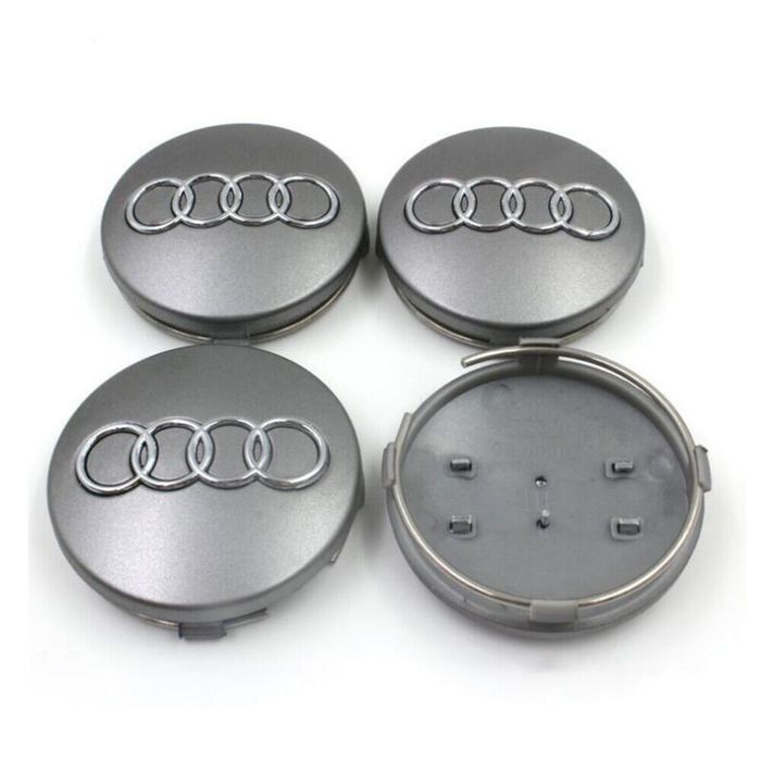 4 x bouchons roue Gris ABS 61 mm Enjoliveur de Moyeu pour Audi #4M0 601 170 JG3 - Auto 4 x bouchons roue Gris ABS 61 mm Enjoliveur de Moyeu pour Audi #4M0 601 170 JG3 - Auto