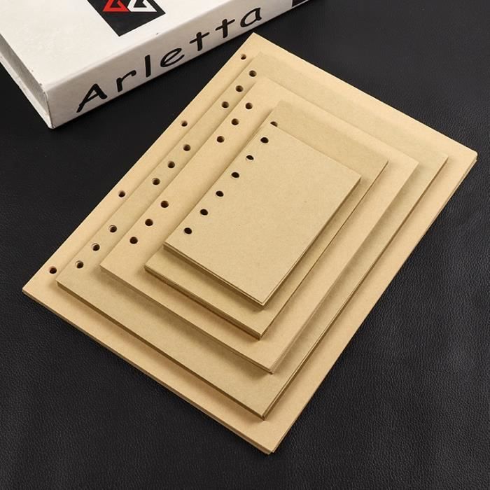 3 Recharges De Papier Pour Cahier à Anneaux – Format A7, Lisse, Perforé 6 Trous !