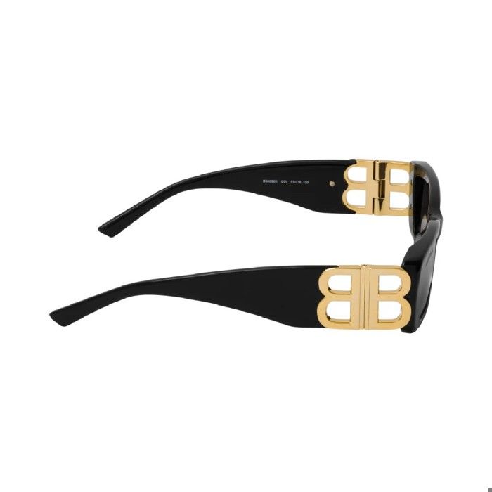Lunettes de soleil Balenciaga BB0096S Noir Enveloppant