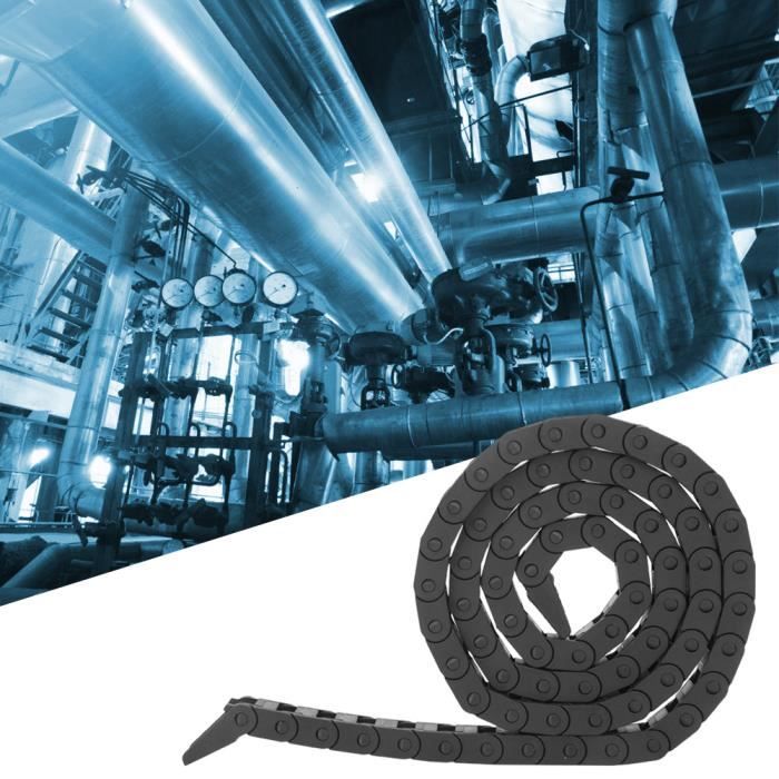 Porte-câble Pour Chaîne Traînante En Plastique Noir 10 X 15 Mm – Parfait Pour Routeur CNC Et Moulin