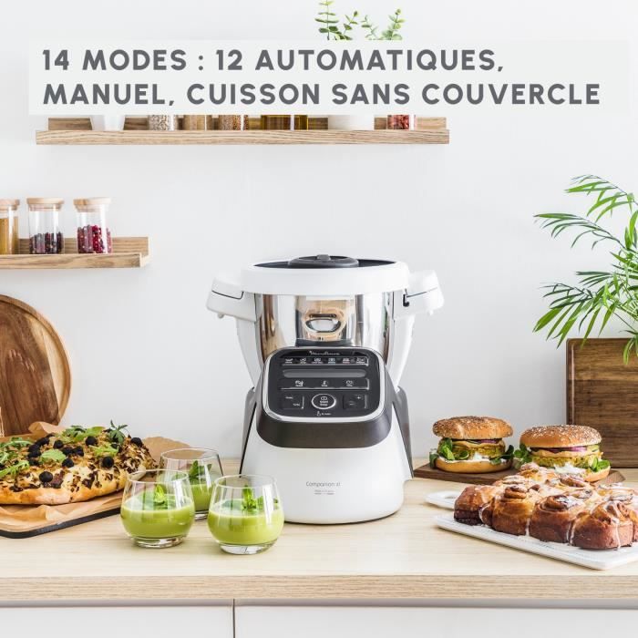 Moulinex Robot cuiseur multifonction, 14 modes de fonctionnement