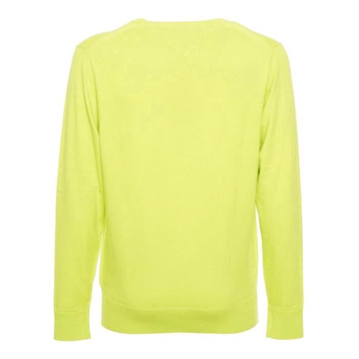 Pull Jaune Fluo Homme Tommy Hilfiger MW0MW12254 Jaune Cdiscount Pret a Porter