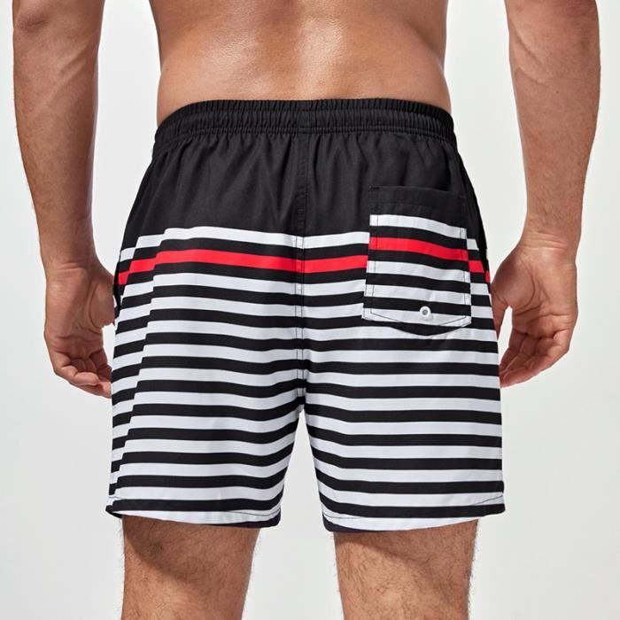 Nage Sportive Plage Short De Bain Zagano Homme - Modèle Long - Polyester Séchage Rapide - 2 Poches Latérales Slip Homme