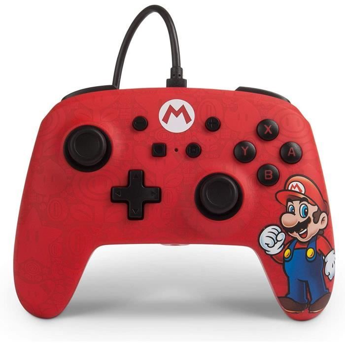 Manette SWITCH rouge Sans Fil Bluetooth Officielle - Mario Joy Manette sans  fil Nintendo Switch oled - Mario Joy - Cdiscount Informatique