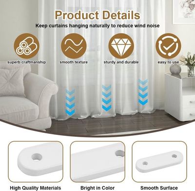 16 Poids Plomb Pour Rideaux 28g - Blocs Lestage Rideau Douche Et Nappes - Blanc