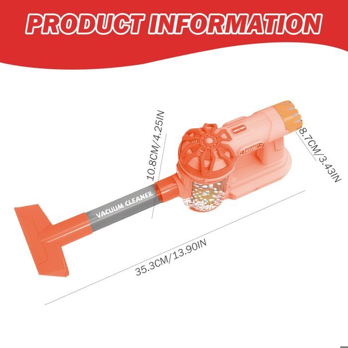 BAYMI Aspirateur 3 En 1 Pour Enfants Qui Fonctionne - Ensemble De